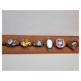 ESTATE STERLING SILVER RINGS!! 6X BID