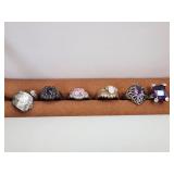 ESTATE STERLING SILVER RINGS!! 6X BID.