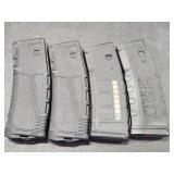 LOADED AR/15 30 ROUND MAGAZINES!! 4 X BID.