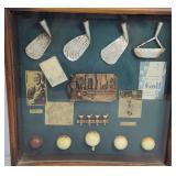EARLY GOLF SHADOW BOX DISPLAY!!