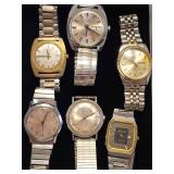6 VINTAGE TIMEX WATCHES!! 6 X BID.