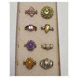 STERLING SILVER ESTATE RINGS!! 8X BID.