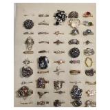 COSTUME JEWELRY RING LOT!!