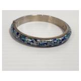 "JAY KING" STERLING &  OPAL INLAY BRACELET!!