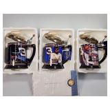 FRANKLIN MINT DALE EARNHARDT MUGS!! 3 X BID.