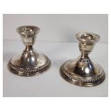 STERLING WEIGHTED CANDLE STICKS!!