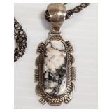 INCREDIBLE "J. PAUL" WHITE BUFFALO TURQ NECKLACE!