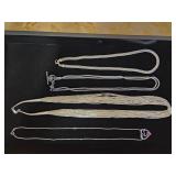 ESTATE STERLING NECKLACES!! 4X BID.