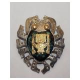 PERUVIAN GOLD & STERLING BROACH!!