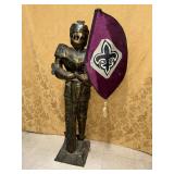 48" METAL KNIGHT WITH FLAG!!