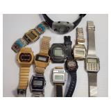 EARLY VINTAGE LCD WATCHES!!! 10 X BID.