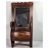 ANTIQUE SHAVING WALL MIRROR!!