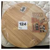 NEW round piece of Pine wood (still in plastic)