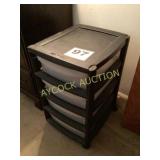 Plastic cabinet w/drawers