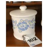 Dispenser (white w/blue flowers)