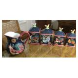 Chicken canister set & pitcher