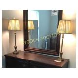 Set of tall lamps w/shades