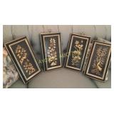 Set of 4 oriental pictures