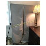 Portable, zippered, closet storage organizer