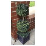 Outdoor artificial topiary (approximately 3ft)
