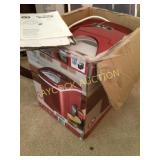 Ice maker (red) with box & manual