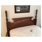 Twin bed with headboard & footboard