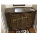 Cabinet with shelves and doors