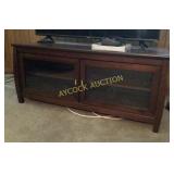 TV cabinet w/glass door and shelves