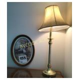 Lamp & oval picture