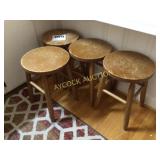 Set of 4 short stools