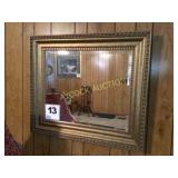 Framed (gold) mirror