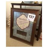 'Mother' framed picture