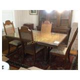 Dining table with 6 chairs