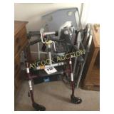 Medical items such as walker w/seat, potty chair,