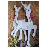 Wooden yard reindeer (set of 2)