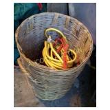 Basket with drop cords