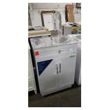 Glacier Bays All-In-One Laundry Sink Cabinet W