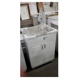 Glacier Bays All-In-One Laundry Sink Cabinet W