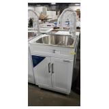 Glacier Bays All-In-One Laundry Sink Cabinet W