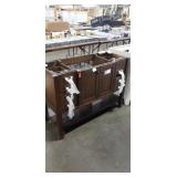 47" Allen & Roth Walnut Grain Vanity Base, NO TOP