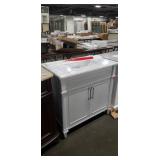 Home Decorators 36" Grey Vanity Base W/ Grey