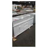 Home Decorators Fremont 72" White Double Bowl