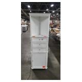 White Corner Cabinet Approx. 22"W x 13" D x 67" H