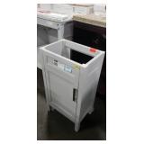 16-1/2" Light Grey Vanity Base W/ No Top, ***Back