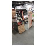 Large Eternity White Frame Rectangular Mirror -