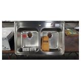 Franke Double Bowl S.S. Sink 33.5" x 22.5" x 8" -