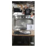 Elkay 33" 4-Hole Single Bowl S.S. Kitchen Sink -