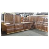 1 Lot 17 Piece Mocha Distressed 30" Upper