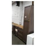 1 Lot (4) Brown Finish Cabinets