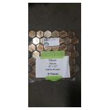 1 Lot (9) Pieces 12" x 12" Copper Gloss Mosaic